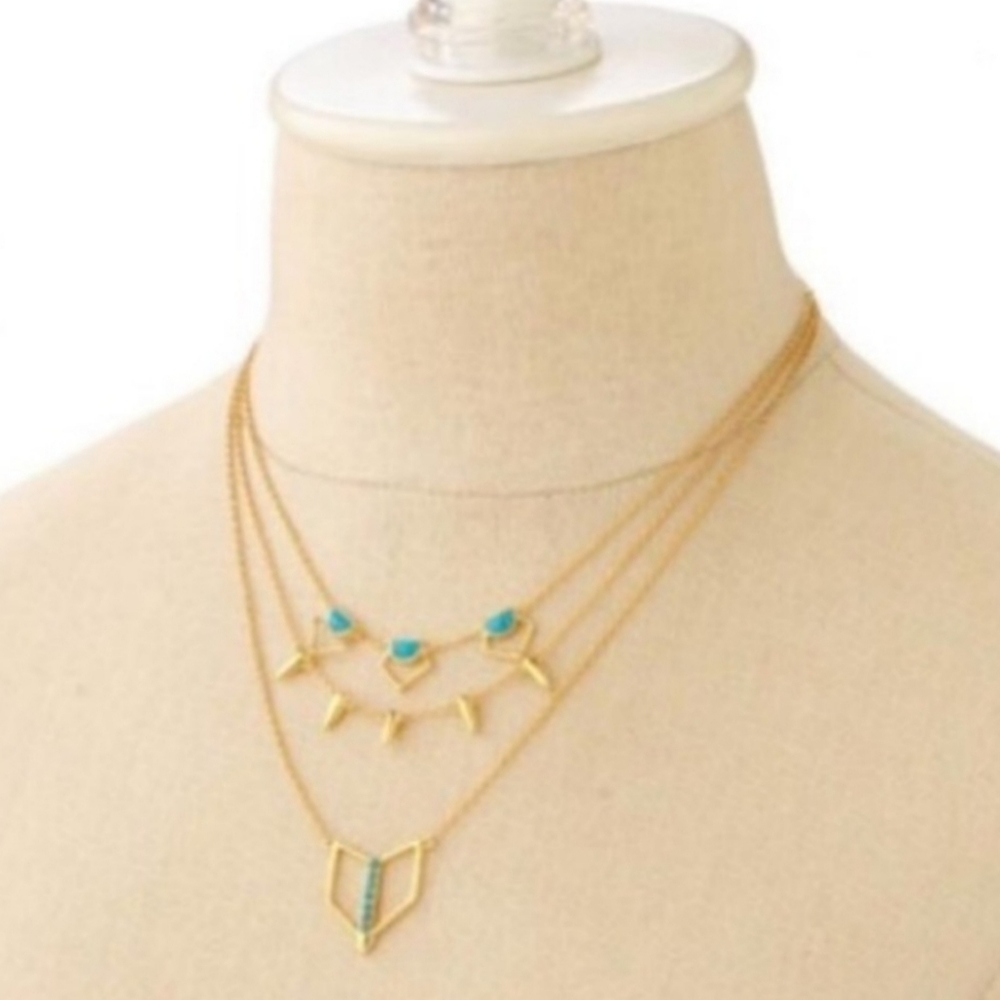 Stella & Dot Turquoise Layered Necklace